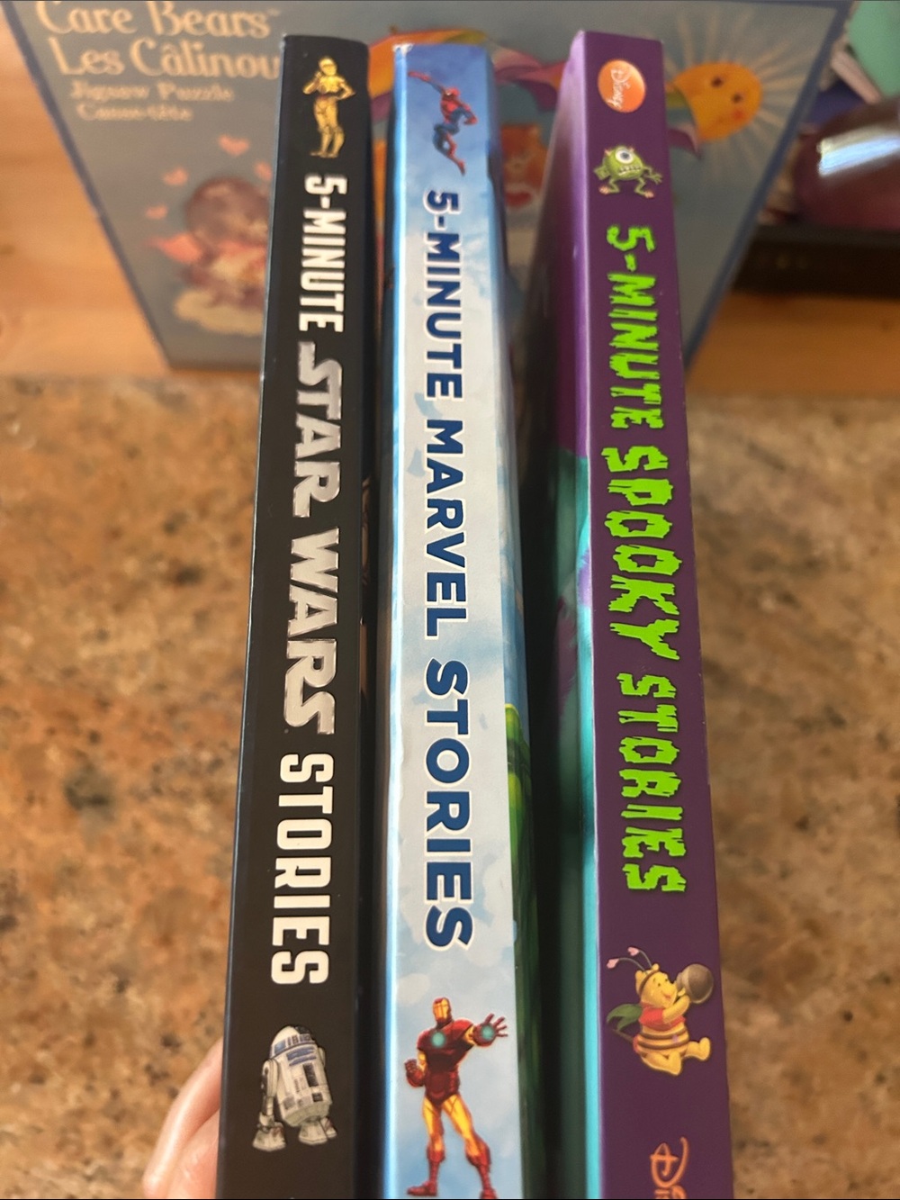 Disney 5-Minute Marvel Stories Blue, Black, Purple Book Set